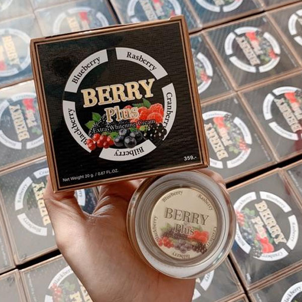 Kem Berry Plus X5 Thái Lan Hộp 20g | Dưỡng Trắng, Mờ Nám, Tàn Nhang | Hàng Chính Hãng
