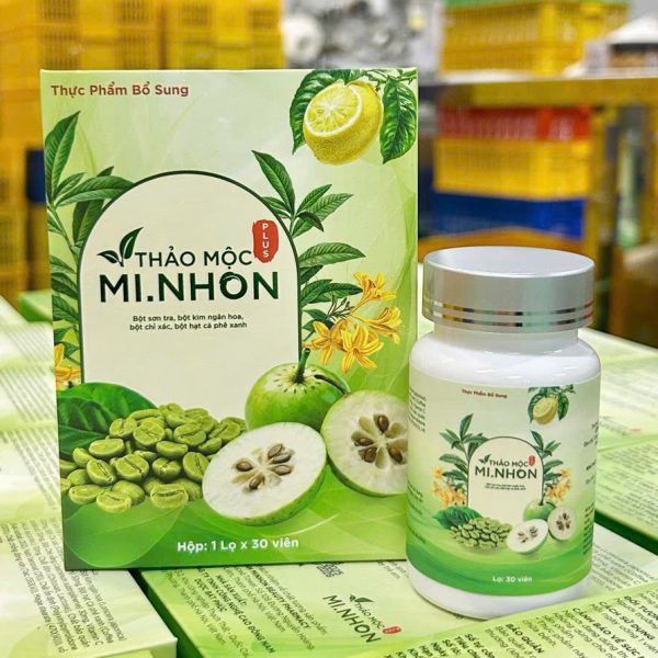 Giảm Cân Mi.Nhon Plus Chính Hãng | Hộp 30 Viên (Mẫu Mới VIP X2 Tiến Hạnh)