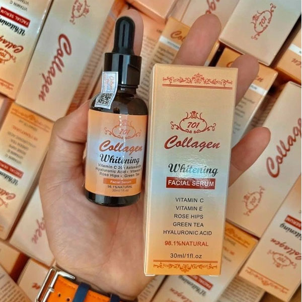 Serum Collagen 701 Plus Vit E Whitening 30ml | Dưỡng Da, Chống Lão Hóa | Hàng Chính Hãng