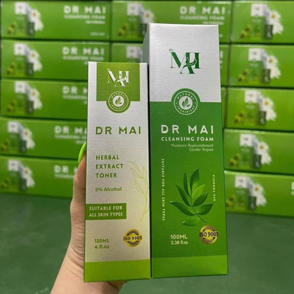 Sữa Rửa Mặt Dr Mai 200ml | Hỗ Trợ Giảm Mụn, Kiềm Dầu | Hàng Chính Hãng