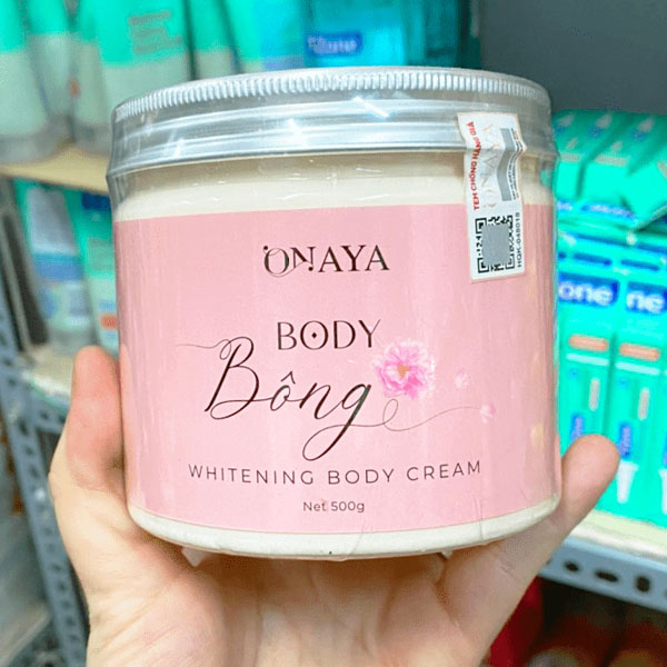 Kem Body Bông ONAYA | Mua Hộp 500g Tặng Kèm Hộp 150g | Hàng Chính Hãng