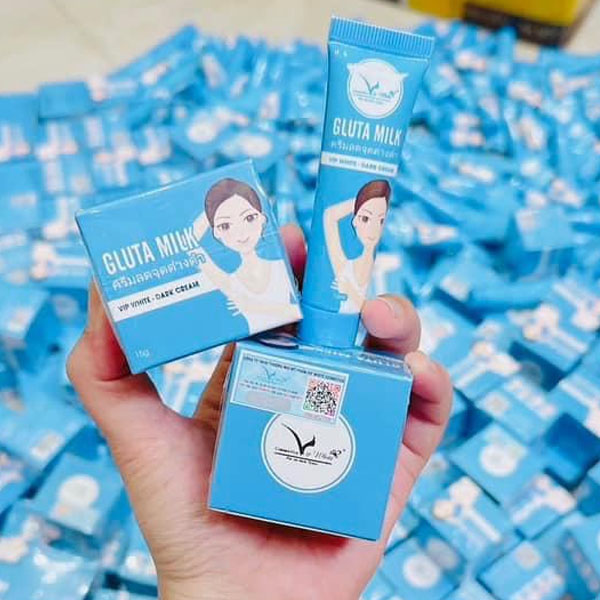 Kem Thâm Nách Gluta Milk Vip White 15g | Giảm Thân Nách, Kiềm Mồ Hôi | Hàng Chính Hãng